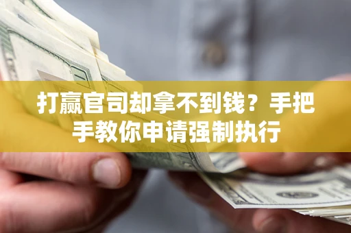 北京打赢官司却拿不到钱？手把手教你申请强制执行