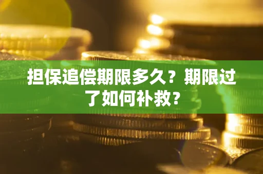 北京担保追偿期限多久？期限过了如何补救？