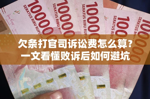 北京欠条打官司诉讼费怎么算？一文看懂败诉后如何避坑