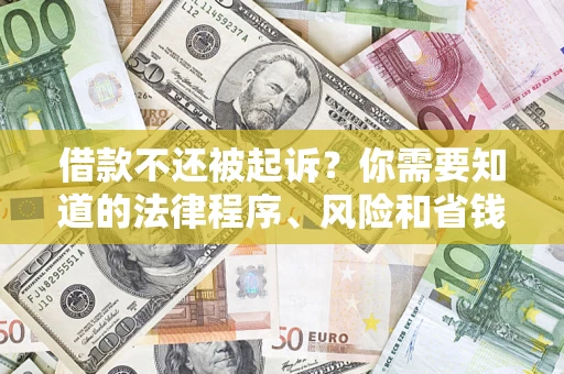 北京借款不还被起诉？你需要知道的法律程序、风险和省钱技巧
