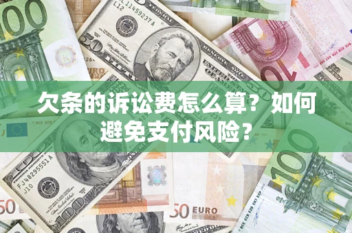 北京欠条的诉讼费怎么算？如何避免支付风险？