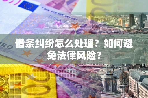 北京借条纠纷怎么处理？如何避免法律风险？